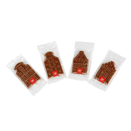 Chocolade geveltje in flowpack