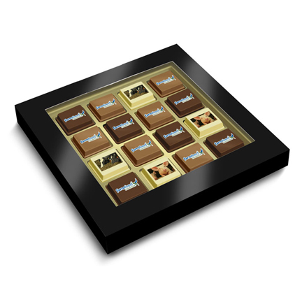 Doosje met 16 logopralines