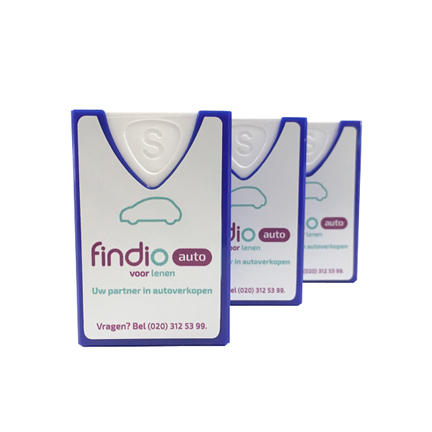 Bedrukt smint doosje met logosticker