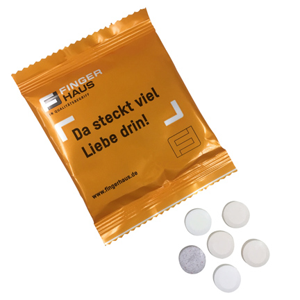 Biologische gevuld Snoepzakje met logo