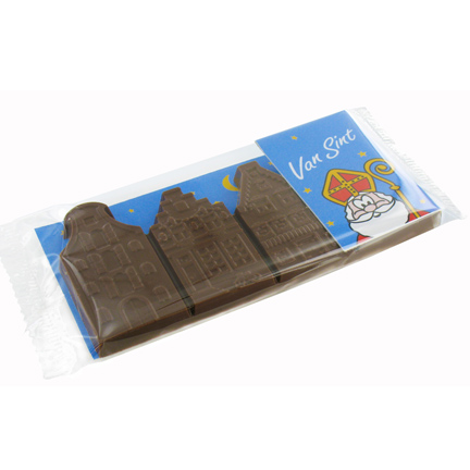 Chocolade gevelstraatje Sinterklaas