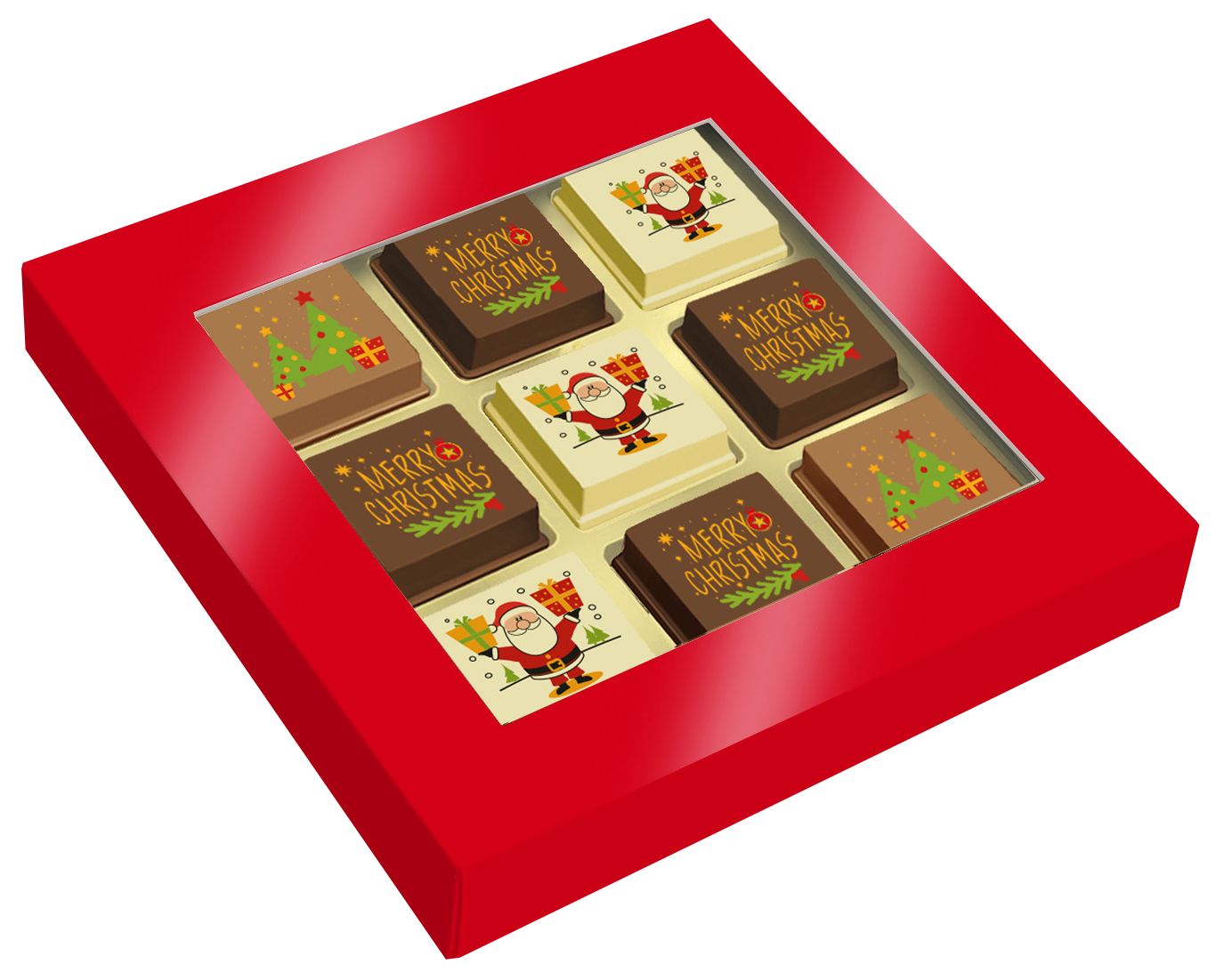 Doosje met 9 Kerstpralines