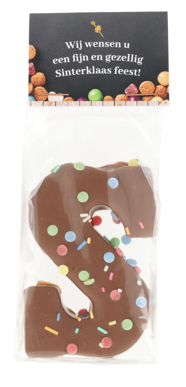 Kopkaartzakje met letter “S”