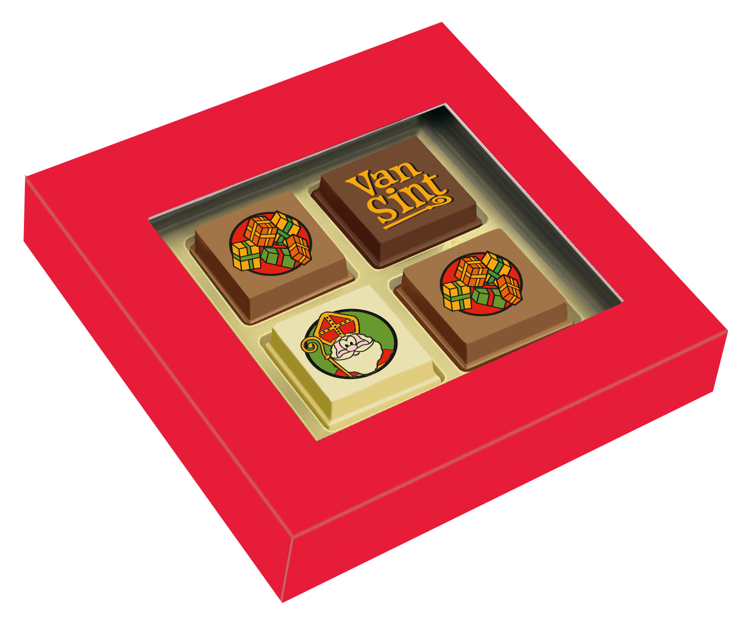 Doosje met 4 Sintpralines